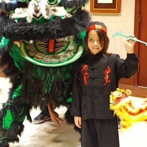 Lunar Dragon Chinese outfit  boy Good lucky traditional clothing Tang suit